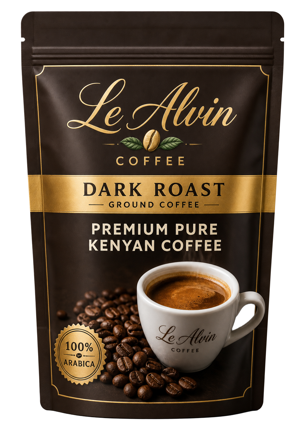 LeAlvin Global coffee pack, front